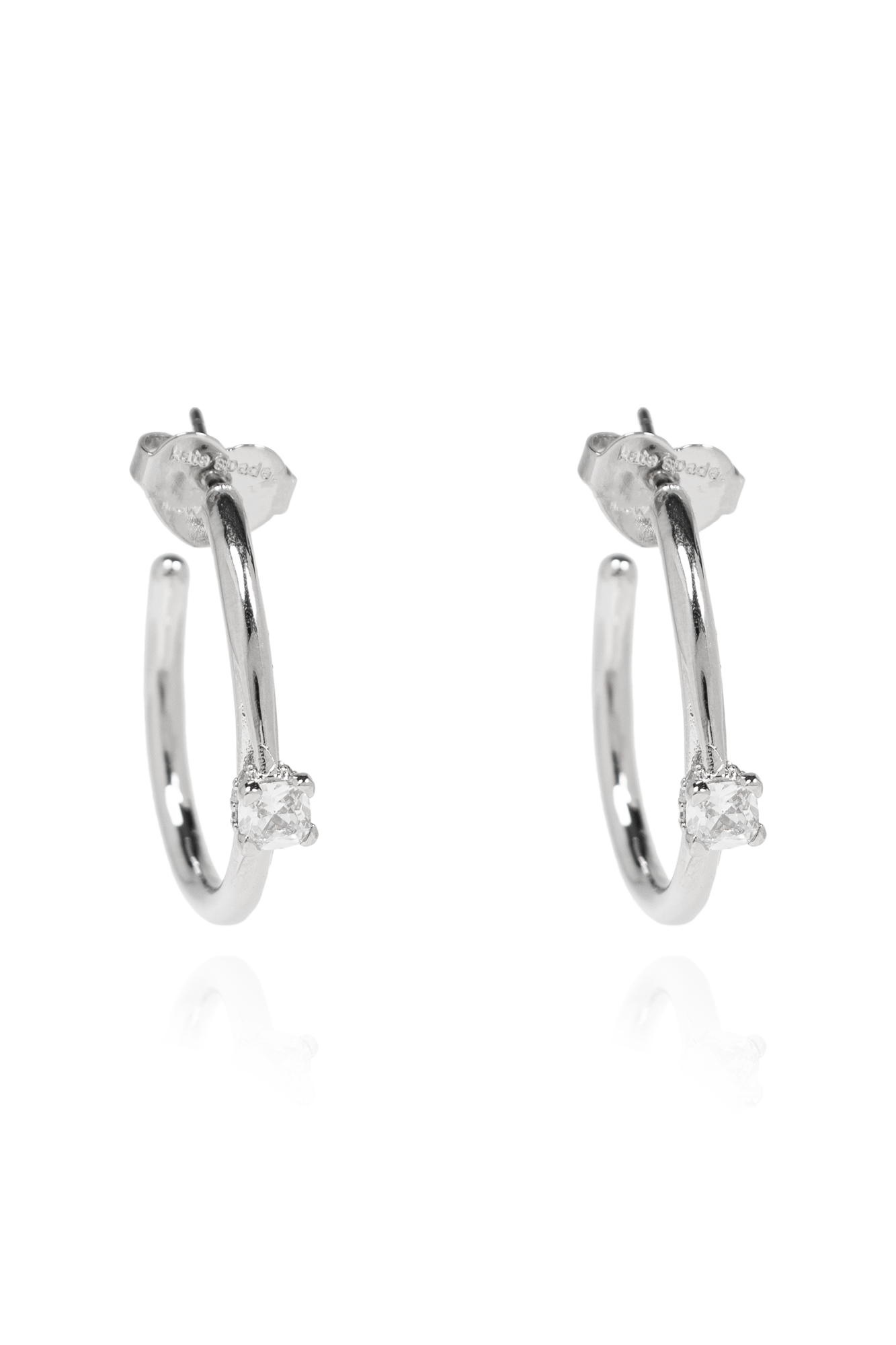 Silver Earrings with Crystal Kate Spade AcmShops France